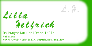 lilla helfrich business card